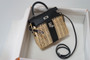  HERMES KELLY 20 MINI PICNIC BLACK SWIFT PALLADIUM HARDWARE