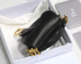 Christian MICRO SADDLE BAG Black Goatskin Christian MICRO SADDLE BAG Black Goatskin