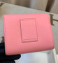 Hermes Constance Compact Passant wallet Sakura Pink Epsom Leather with Palladium Hardware Hermes Constance Compact Passant wallet Sakura Pink Epsom Leather with Palladium Hardware