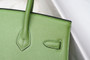 Hermes Birkin 25 Sellier 3I Vert Criquet  Madame Grain Gold Hardware