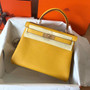 Hermes  JAUME AMBRE  Kelly 28 cm Gold Hardware Hermes  JAUME AMBRE  Kelly 28 cm Gold Hardware