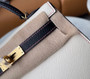 Hermes Black/Craie Mini Kelly II 20 Epsom Gold Hardware  Hermes Black/Craie Mini Kelly II 20 Epsom Gold Hardware