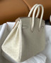 Hermes 3C Wool Birkin Bag 25cm KK Ostrich Leather Gold Hardware