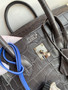 Hermes Birkin 25cm Graphite Alligator  with Palladium hardware