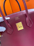 Hermes Bordeaux Birkin 35 Box Calf Gold Hardware