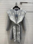 Louis Vuitton 1A92VG  BELTED DOUBLE FACE HOODED WRAP COAT