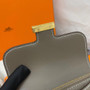 Hermès Constance Slim wallet Etoupe Epsom leather Gold hardware 