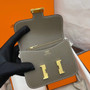 Hermès Constance Slim wallet Etoupe Epsom leather Gold hardware 