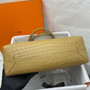 Hermes Double Sens 36 bag Matte Almond Nilo Crocodile