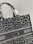 Christian Dior DIOR BOOK TOTE Gray Mizza Embroidery Christian Dior DIOR BOOK TOTE Gray Mizza Embroidery