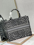 Christian Dior DIOR BOOK TOTE Gray Mizza Embroidery Christian Dior DIOR BOOK TOTE Gray Mizza Embroidery