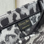 Christian Dior DIOR BOOK TOTE Gray Mizza Embroidery Christian Dior DIOR BOOK TOTE Gray Mizza Embroidery