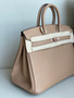 Hermes Biscuit Birkin 25 cm Swift Palladium  Hardware Hermes Biscuit Birkin 25 cm Swift Palladium  Hardware