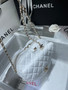  Chanel White heart-shaped quilted crossbody bag (Chanel Spring-Summer 2022 Runway Bag Collection)
