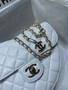  Chanel White heart-shaped quilted crossbody bag (Chanel Spring-Summer 2022 Runway Bag Collection)