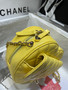 Chanel Yellow heart-shaped quilted crossbody bag (Chanel Spring-Summer 2022 Runway Bag Collection)