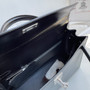 Hermes Black Sellier Kelly Bag Box Leather PHW 32 cm 