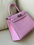Hermès X9 Mauve Sylvestre Kelly 28  Epsom Palladium Hardware  Hermès X9 Mauve Sylvestre Kelly 28  Epsom Palladium Hardware