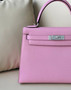 Hermès X9 Mauve Sylvestre Kelly 28  Epsom Palladium Hardware  Hermès X9 Mauve Sylvestre Kelly 28  Epsom Palladium Hardware