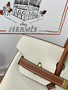 Hermes Craie/Gold  Birkin 25 cm Togo Gold Hardware