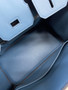 HERMES LIMITED EDITION BLEU THALASSA GRIZZLY BIRKIN 25 WITH PERMABRASS HARDWARE
