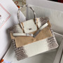 Hermes Matte Himalayan Crocodile Niloticus Birkin bag with 18-karat white gold and diamond