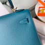 HERMÈS VERT BOSPHORE  SELLIER EPSOM KELLY 25CM GOLD HARDWARE