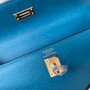 HERMÈS VERT BOSPHORE  SELLIER EPSOM KELLY 25CM GOLD HARDWARE