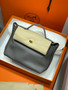 Hermès Mini 24/24 – 21 Bag 8F Etain Evergrain/Swift leather with Gold Hardware