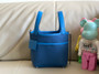 Hermès Picotin Cargo 18 Blue Frida Swift and Toile Canvas Palladium Hardware