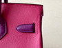 Hermes Special Order Tri-Colour  Rose Confetti, Rose  Pourpre, Anemone  Birkin 30 cm Epsom Gold   Hardware
