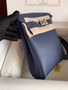  Hermes Kelly HAC A Dos Bag Blue Nuit  Togo Leather Palladium Hardware 2022