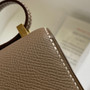 Hermes Etoupe Constance 18 Epsom bag with Gold Hardwares 