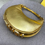 Fendi Fendigraphy Small Gold laminated leather bag