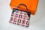 HERMES KELLY 28 TOILE DE CAMP LETTRE AU CARRE