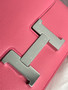 Hermes 8W Rose Azalee  Constance 19cm Evercolour Palladium  Hardware