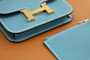 Hermès Constance Slim wallet Blue Jean Epsom leather Gold hardware