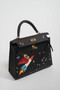 HERMES LIMITED EDITION SPACE ROCKET KELLY 28 BLACK EPSOM GOLD HARDWARE 2021