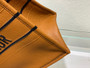 Christian Dior MEDIUM DIOR BOOK TOTE Brown Grained Calfskin