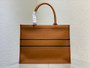 Christian Dior MEDIUM DIOR BOOK TOTE Brown Grained Calfskin
