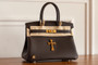 Hermes x Chrome Hearts Limited Edition Ebene Togo Birkin 30 Gold Hardware with Chrome Hearts Aged Gold Charms  