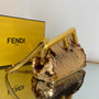 Fendi First Small Gold-coloured leather and sequinned bag