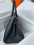  Hermes Graphite Birkin 25 cm Togo Palladium Hardware