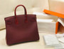 Hermès Bordeaux  Niloticus Crocodile /Togo Birkin Touch 25cm Gold Hardware   Hermès Bordeaux  Niloticus Crocodile /Togo Birkin Touch 25cm Gold Hardware
