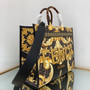 Fendi Sunshine Medium Fendace Printed FF leather shopper Black 