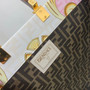 Fendi Sunshine Medium Fendace Printed FF leather shopper White 