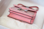 Hermès Sakura Pink Corduroy Constance 19cm Palladium Hardware