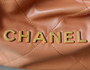 CHANEL 22 SMALL HANDBAG GOLD LOGO 