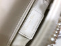 Christine Dior MICRO LADY DIOR BAG White Cannage Lambskin with Pearl Christine Dior MICRO LADY DIOR BAG White Cannage Lambskin with Pearl