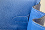 Hermes Blue Royal Birkin Bag 25cm KK Ostrich Leather Palladium Hardware